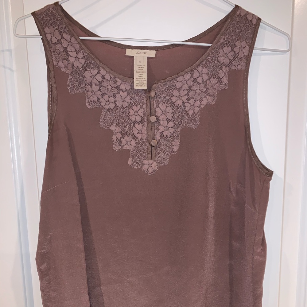 J.Crew sleeveless silk blouse